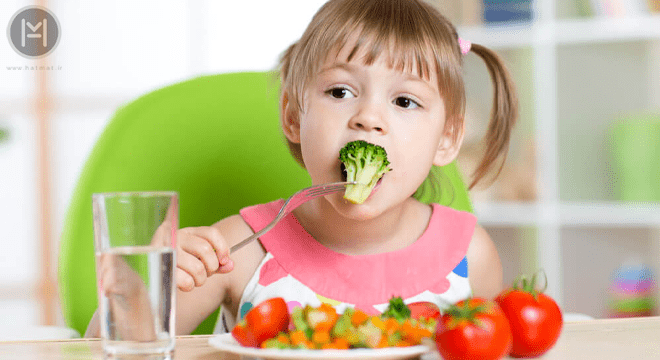 سبزیجات در تغذیه کودکان