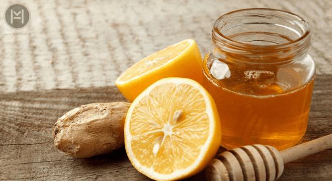عسل و لیمو برای گلودرد کرونایی