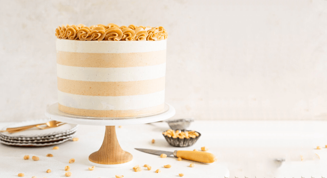 چگونه کیک کلاسیک بادام زمینی بپزیم؟ – 2 دستور پخت آسان